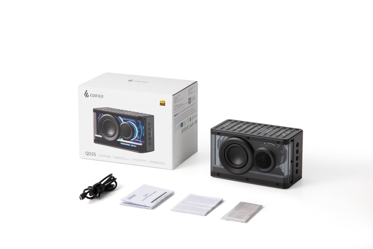 Edifier - QD25 Portable Bluetooth Speaker - Black