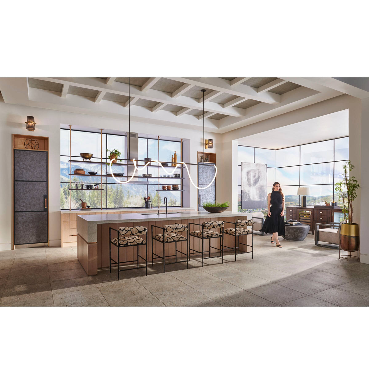 Monogram - 30" Built-In Single Electric Convection Wall Oven with Precision Cooking and LCD Controls - Stainless Steel