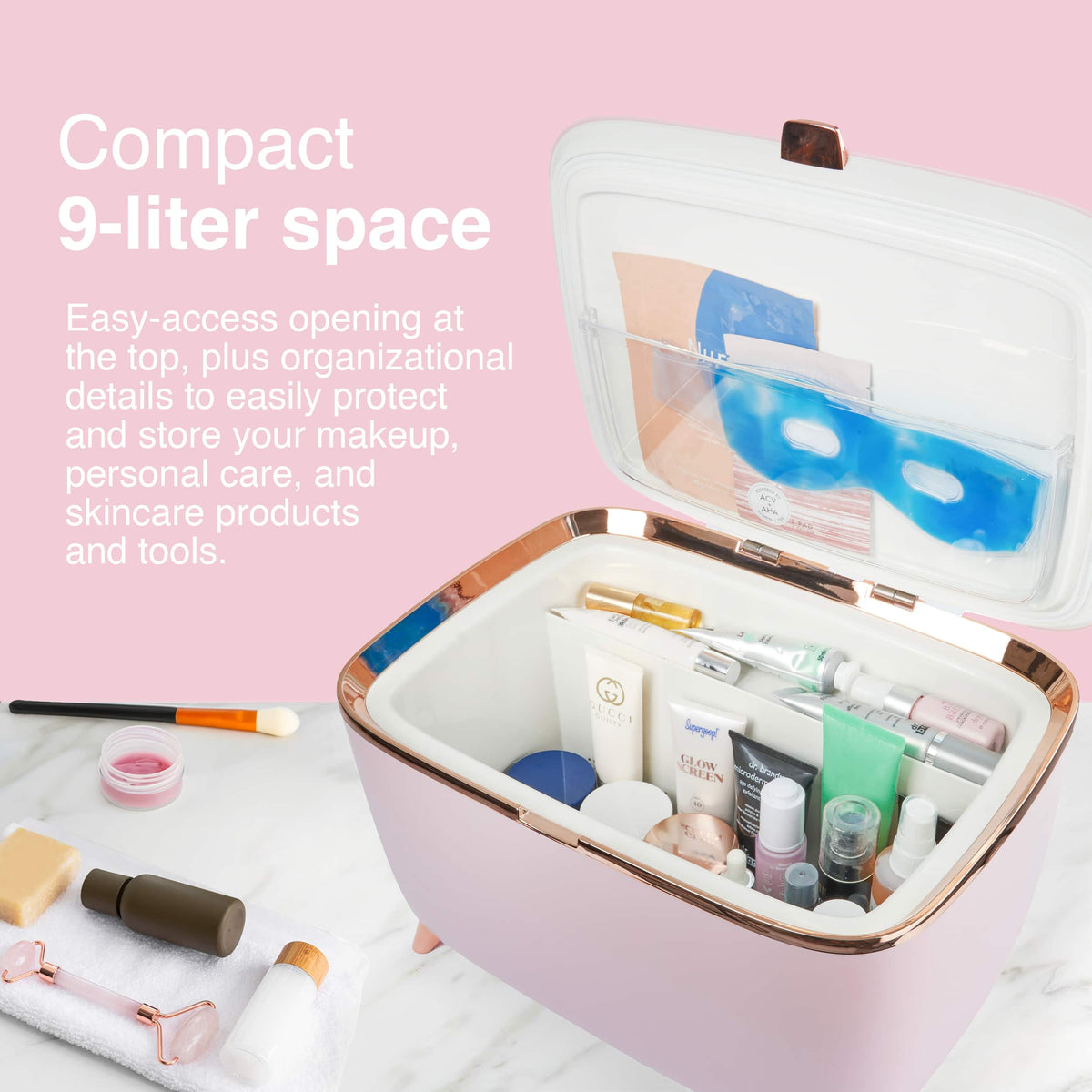 Cooluli - Glam 9L Mini Skincare Fridge - Pink