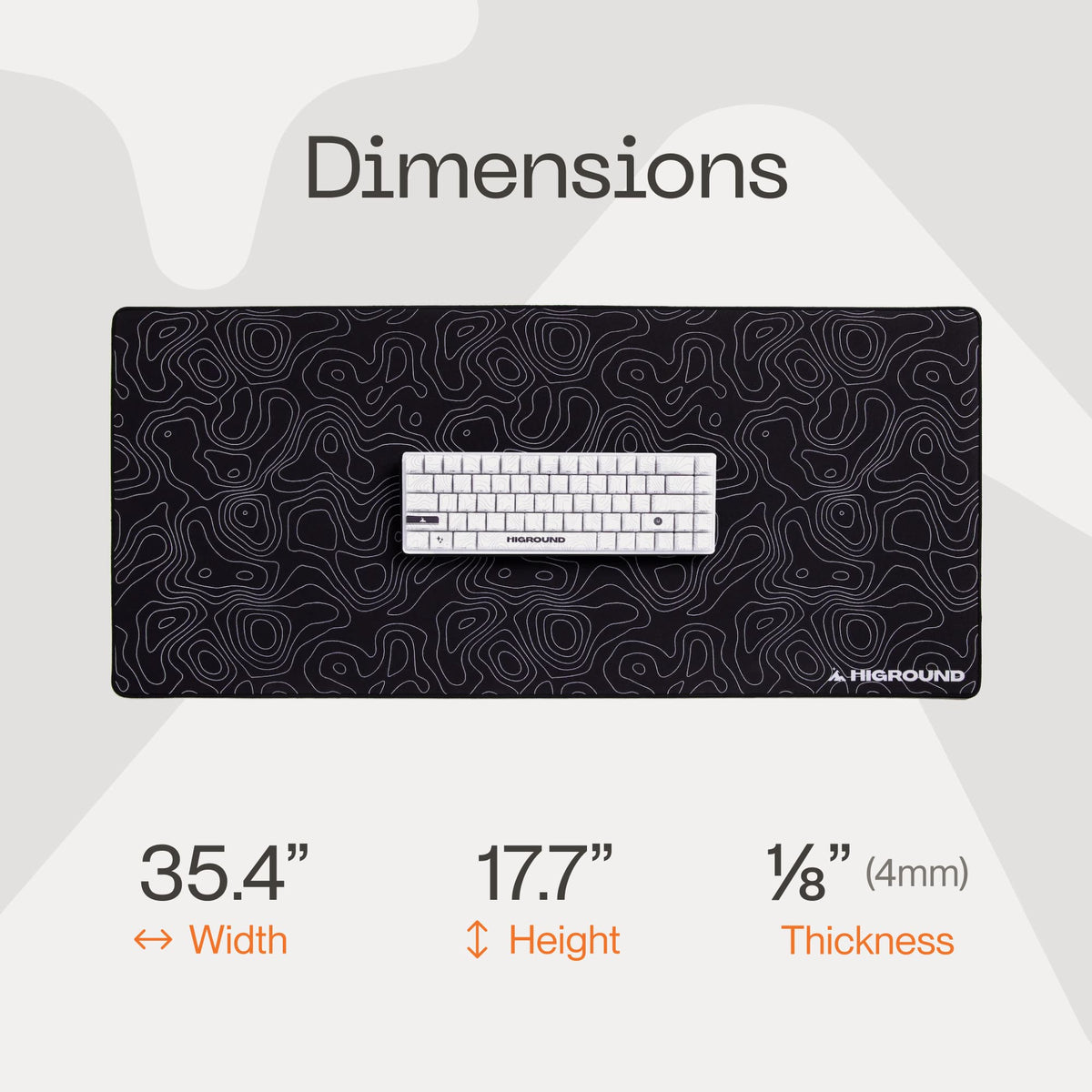 Higround - Gaming Mouse Pad XL - Black Ice