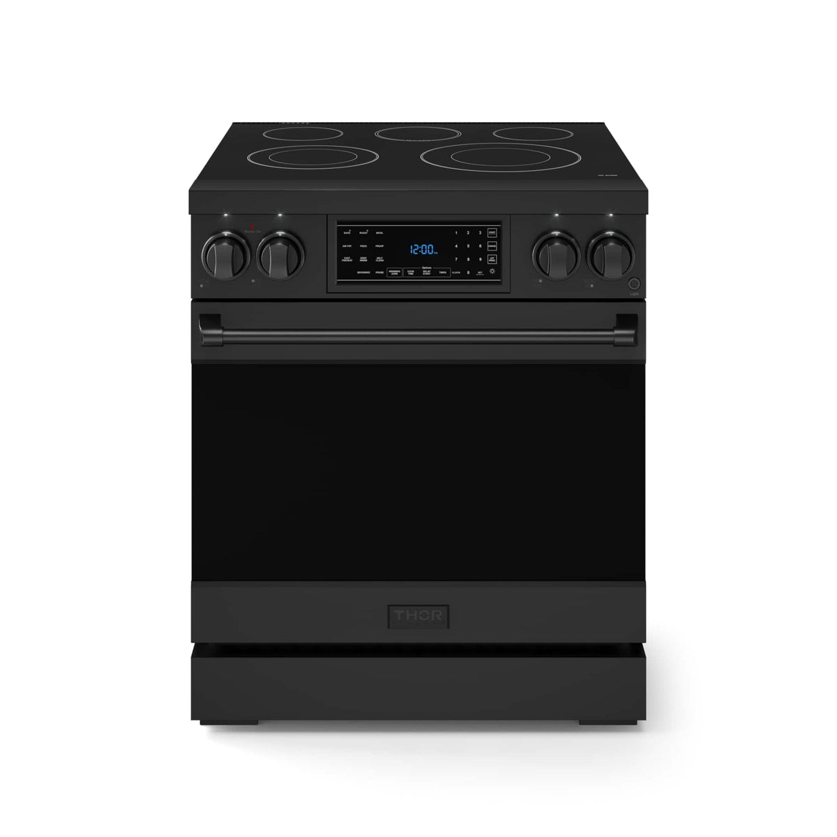 30 in. Wide 5 Elements Gordon Ramsay Series by Thor Kitchen 4.55 Cu. Ft Freestanding Electric Range - Black