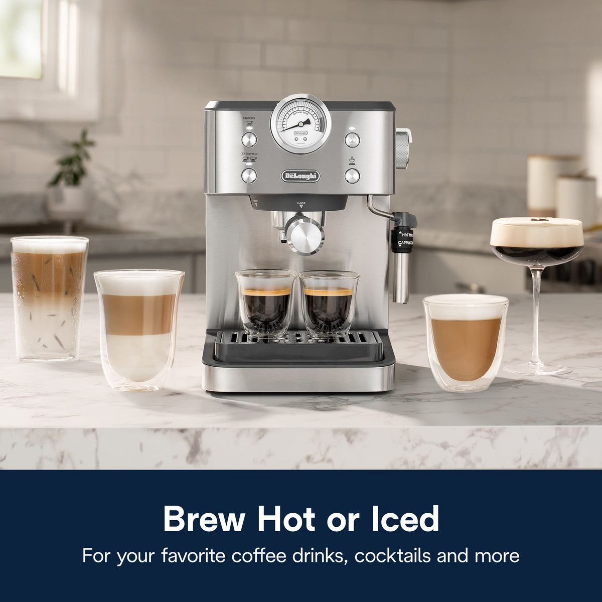 De'Longhi - Classic Espresso Machine - Stainless Steel