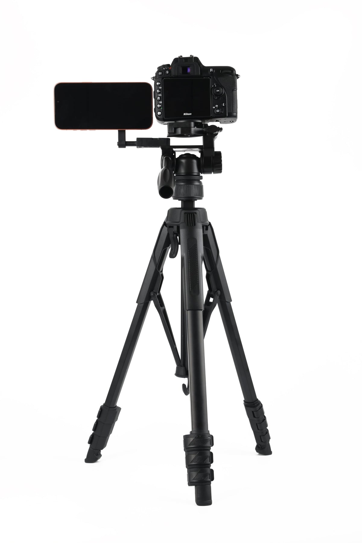 Sunpak - Creator Plus 69” Dual Camera & Smartphone Professional Pan-tilt head Tripod; Universal