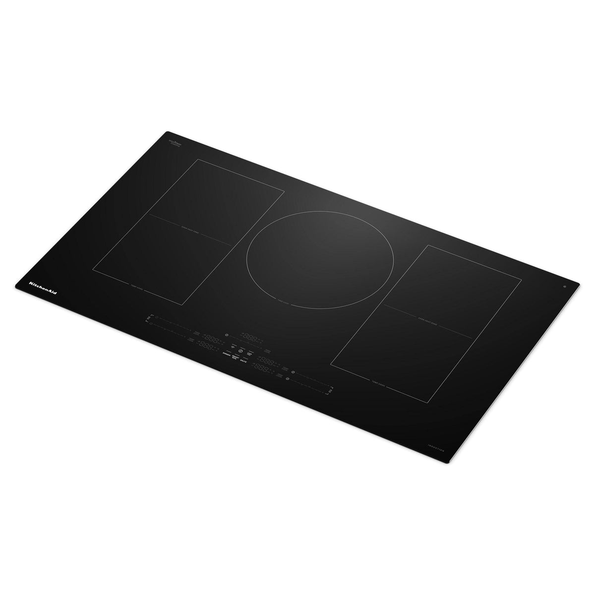 KitchenAid - 36 in. Wide 5 element Electric Induction Cooktop withTemp Cook Induction Technology - Black