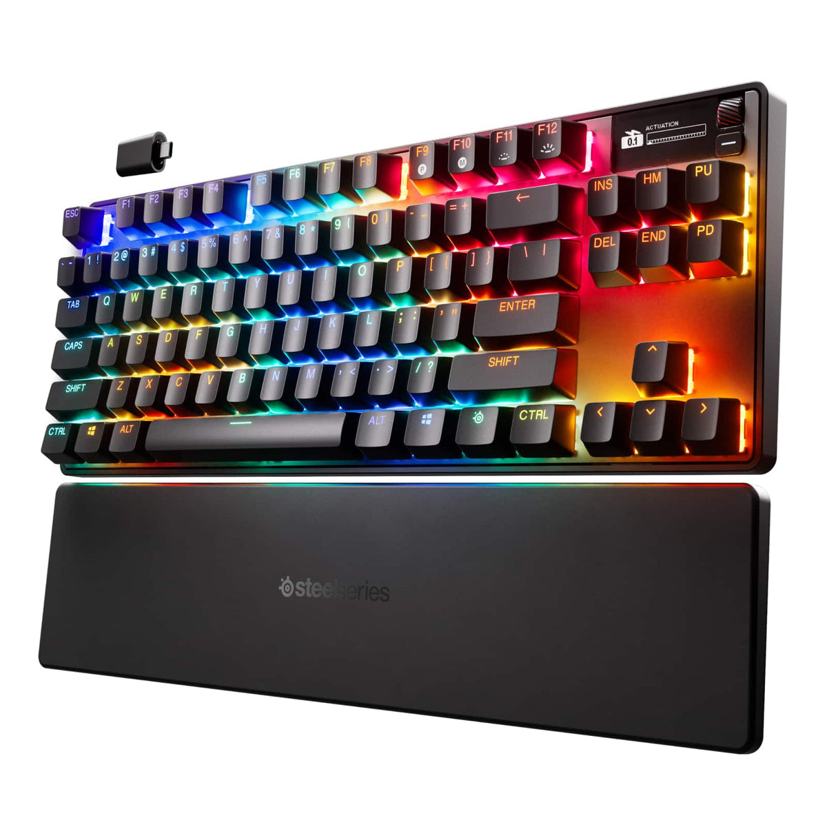SteelSeries - Apex Pro TKL Gen 3 Wireless Magnetic Hall-Effect OmniPoint Adjustable Gaming Keyboard with Rapid Tap - Black