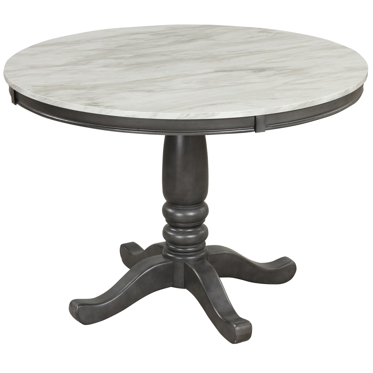Mesa de Comedor - Gris - Imitación Mármol