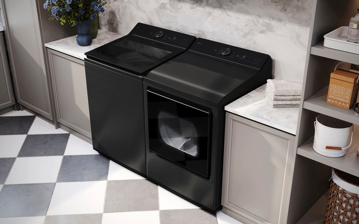LG - 7.3 Cu. Ft. Smart Gas Dryer with Sensor Dry - Custom Panel Ready