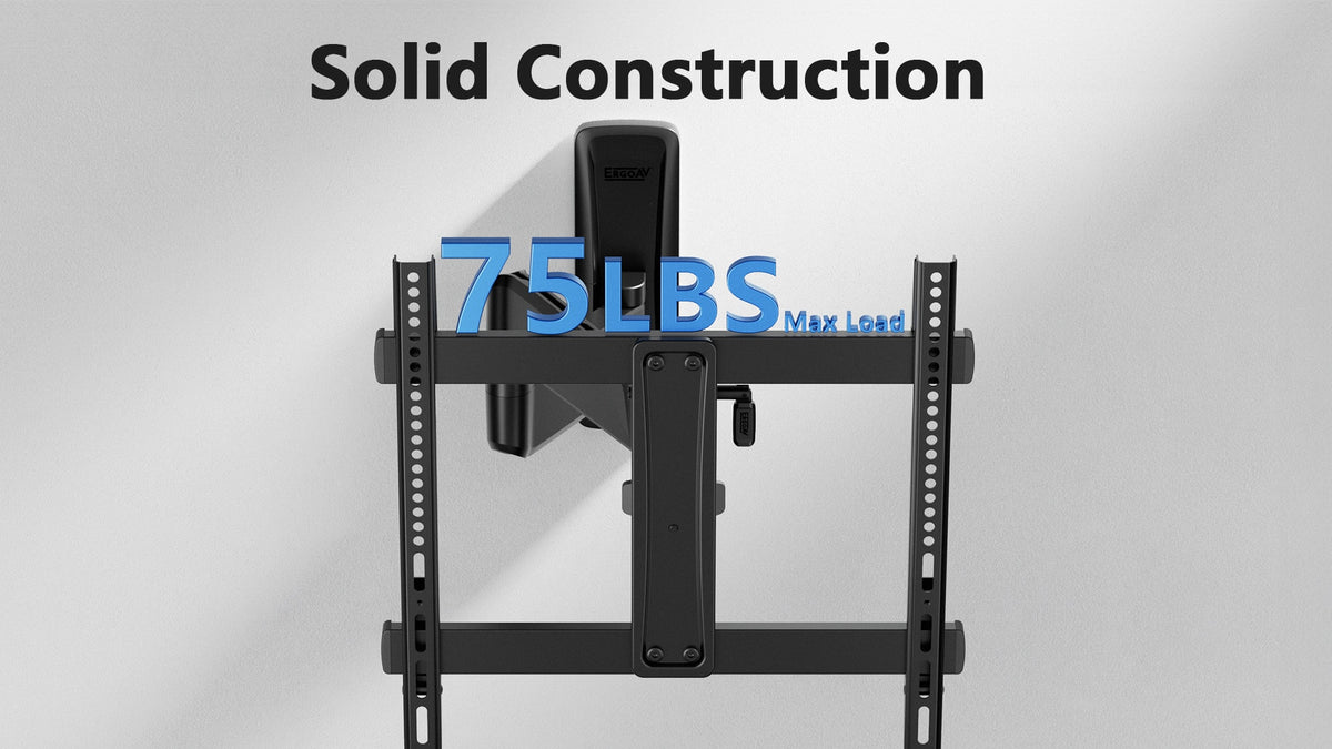ErgoAV - 32″-65″ Full Motion TV Mount - Black