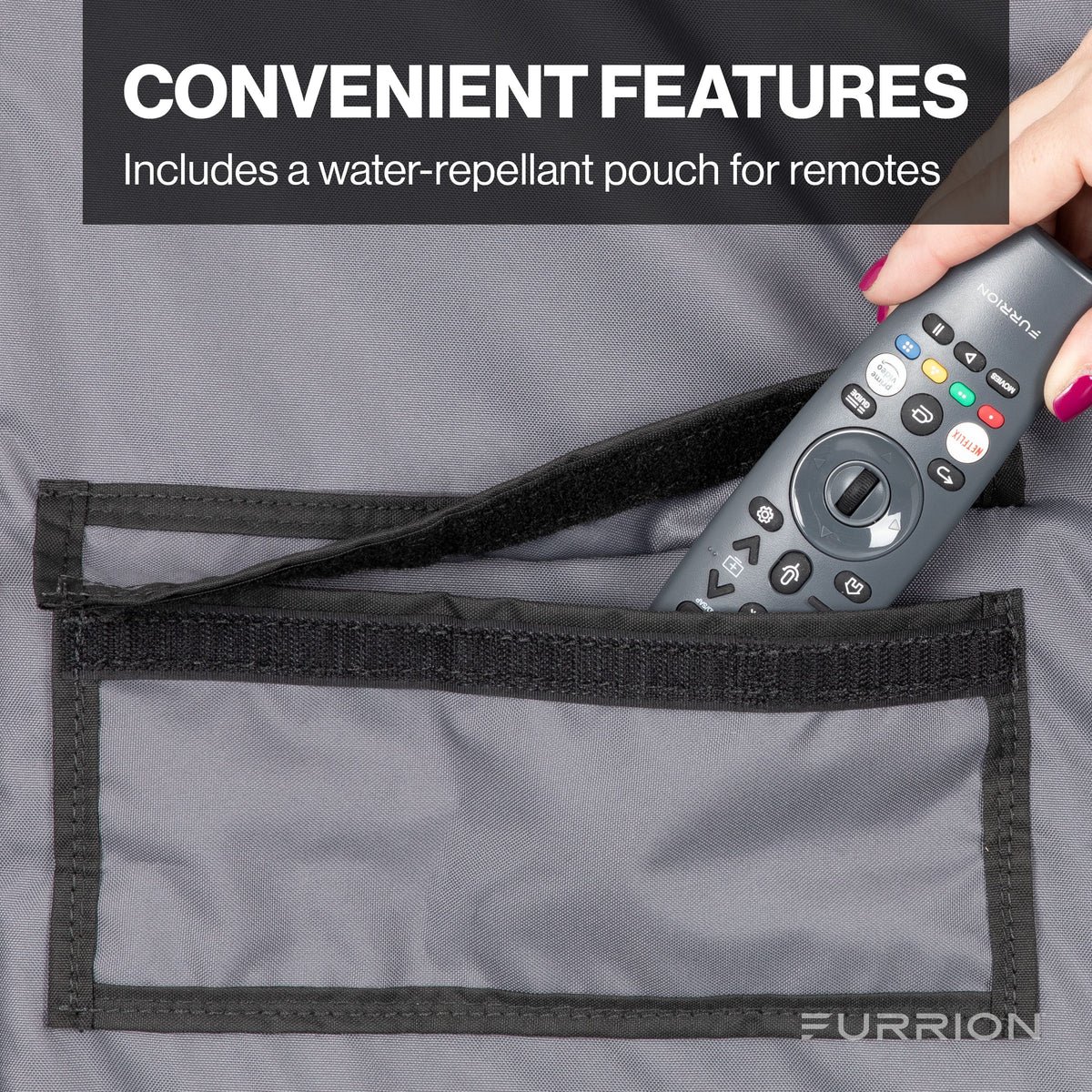 Furrion - 43" Outdoor TV cover - Gray