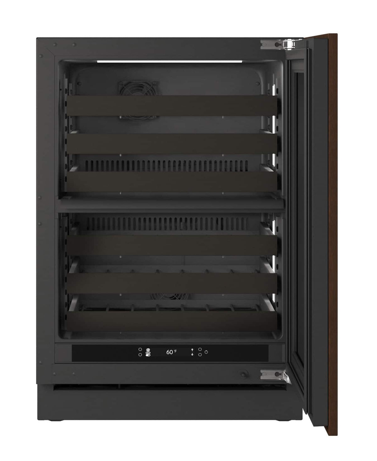 U-Line - 24"W. 4.9 Cu.Ft. Built-In Dual-Zone Wine Refrigerator-Panel Ready - Integrated Solid