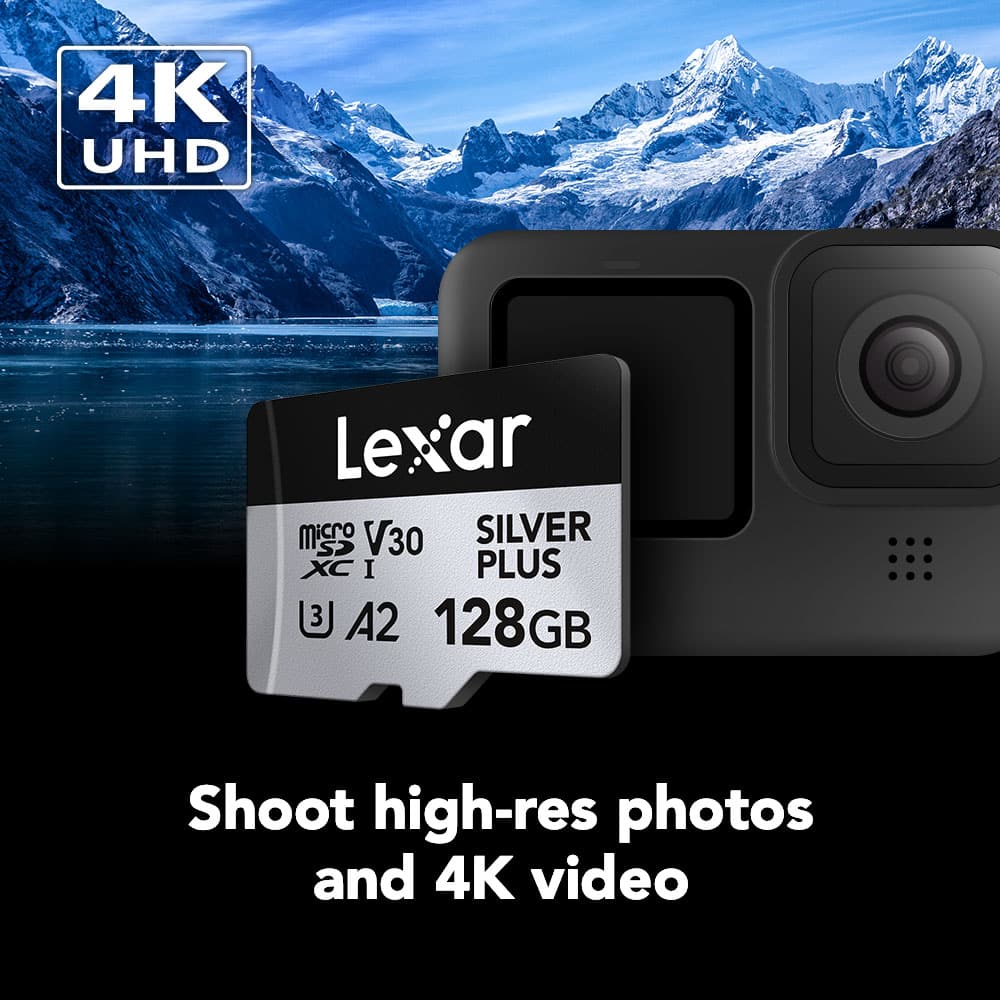 Lexar - Professional SILVER PLUS microSDXC 128 GB