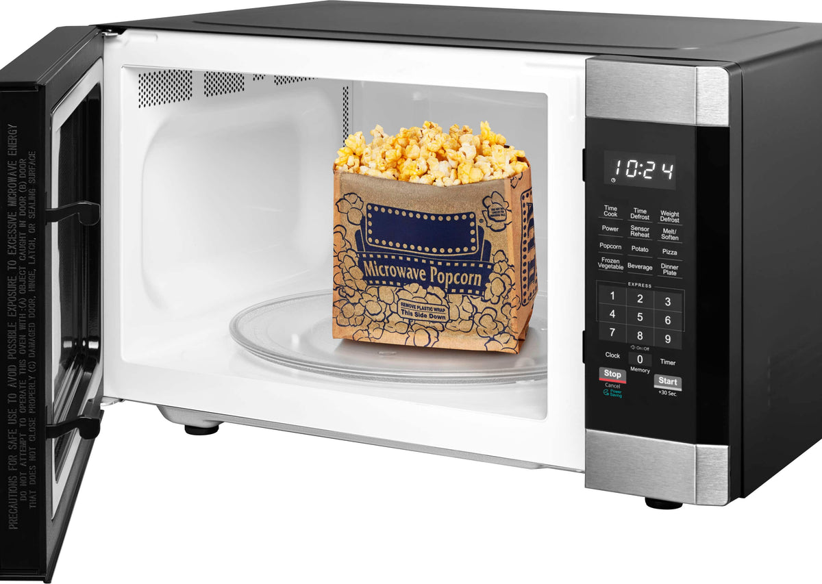 Insignia™ - 1.6 Cu. Ft. Countertop Microwave with Sensor Cooking and Inverter Technology - Stainless Steel