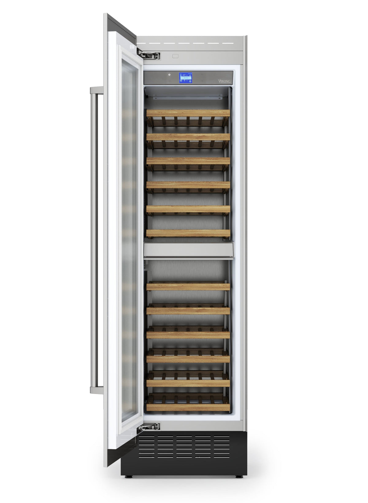 Viking - 24"W 78 Bottle VEIL Wine Refrigerator with Custom Panel - Left Hinge - Custom Panel Ready