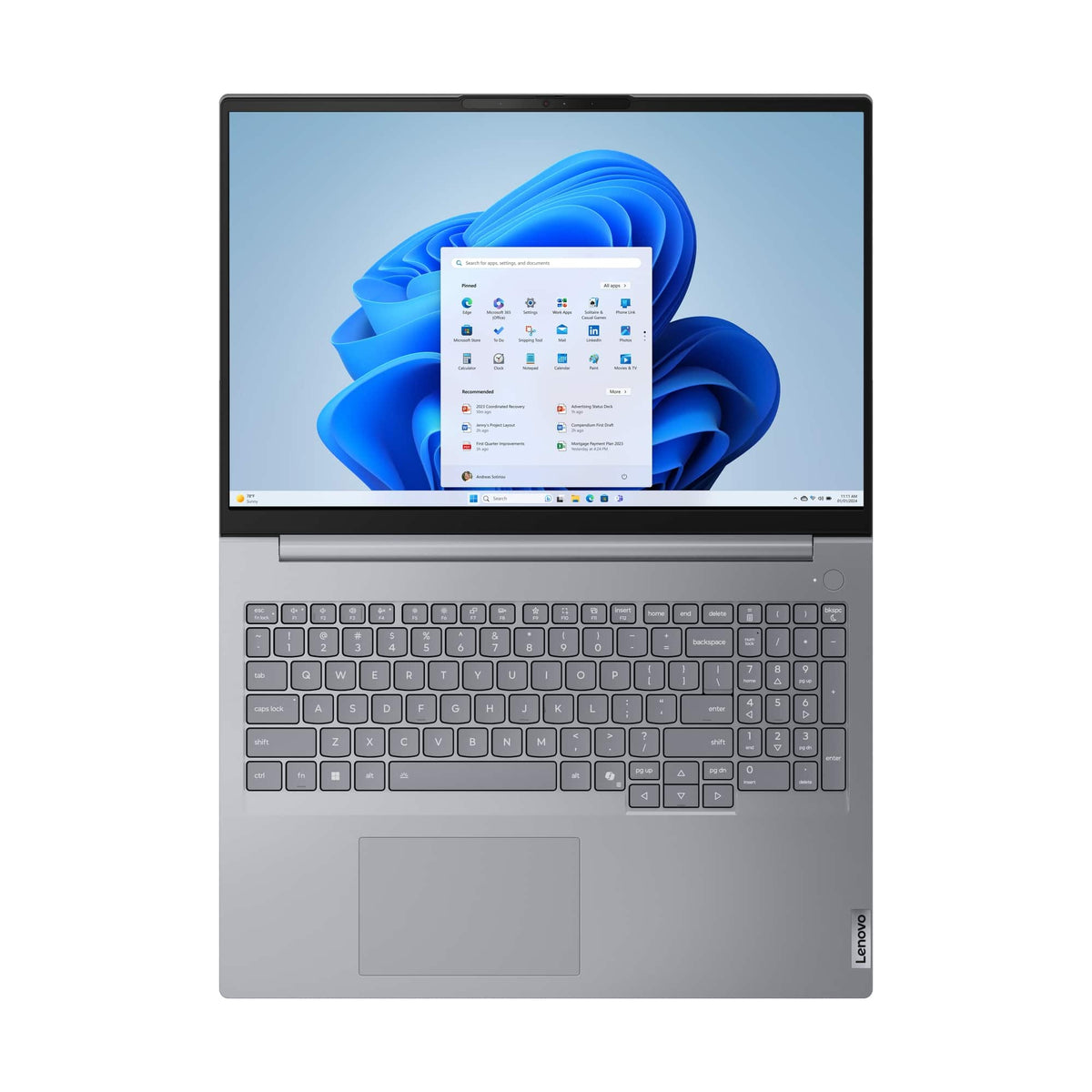 Lenovo - ThinkBook 16 Gen 8 AI PC 16" Laptop - Intel Ultra 5 with 16GB Memory - 512GB SSD - Arctic Grey