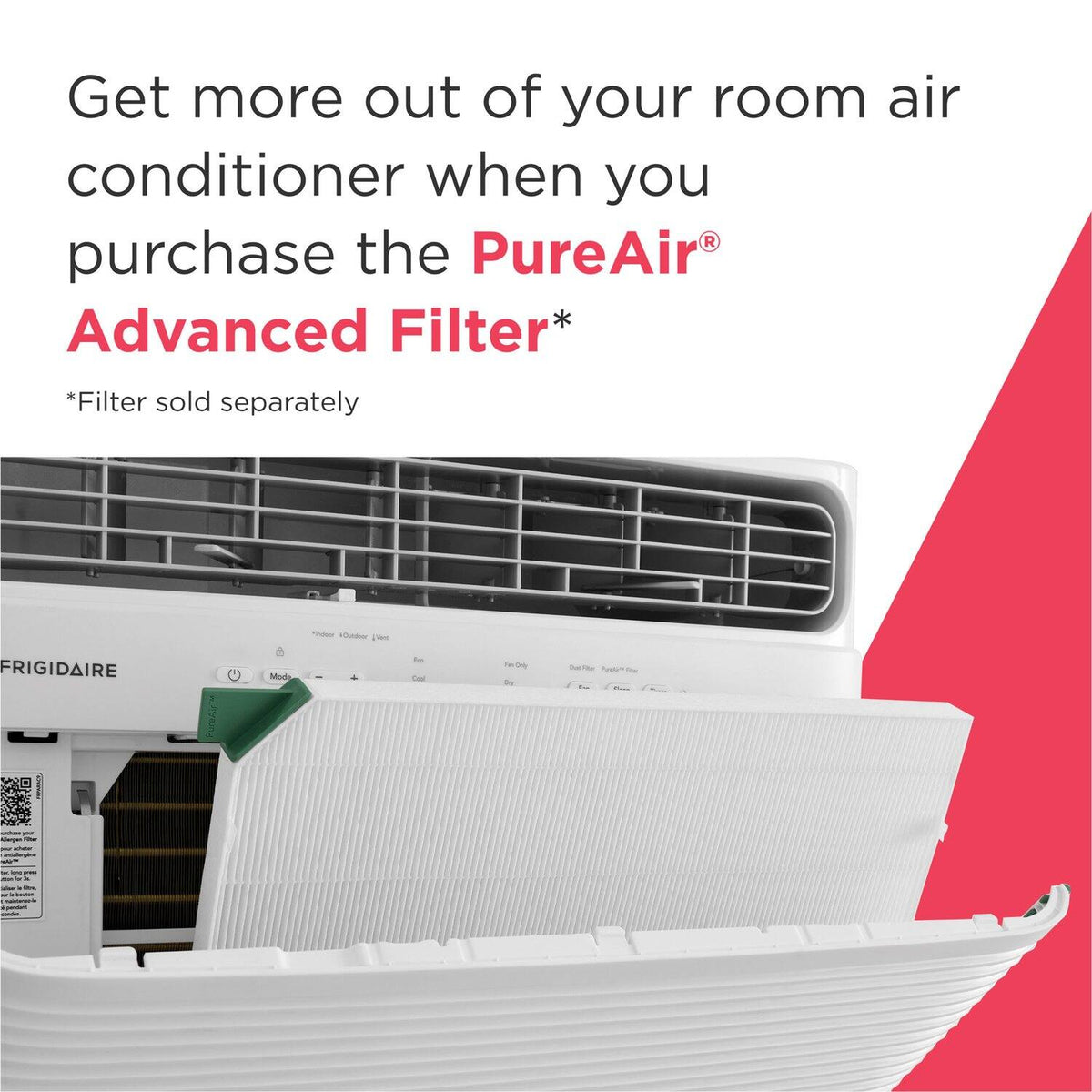 Frigidaire - 115V 8,000 BTU 350 Sq. Ft. Smart Window Air Conditioner with 3,500 BTU Supplemental Heat Function - White