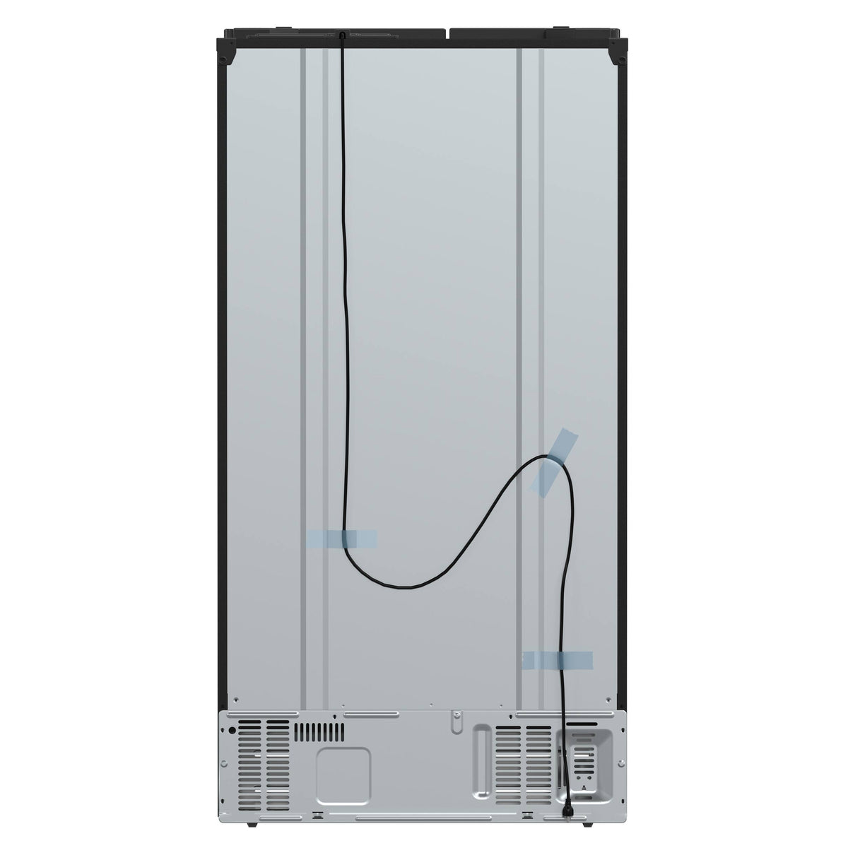 Forno Appliances - 36 in. Wide Salerno 20 Cu. Ft. Side-by-Side Counter-Depth Refrigerator with Ice and Water Dispenser - Black