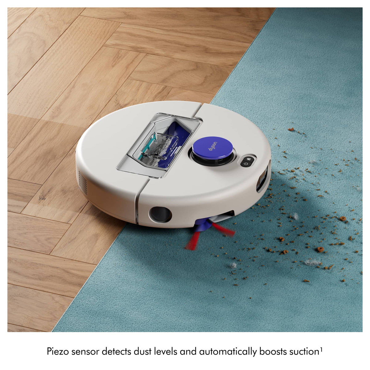 Dyson - r1 Nurovi Dry Robot Vacuum - Silver/Vinca Blue