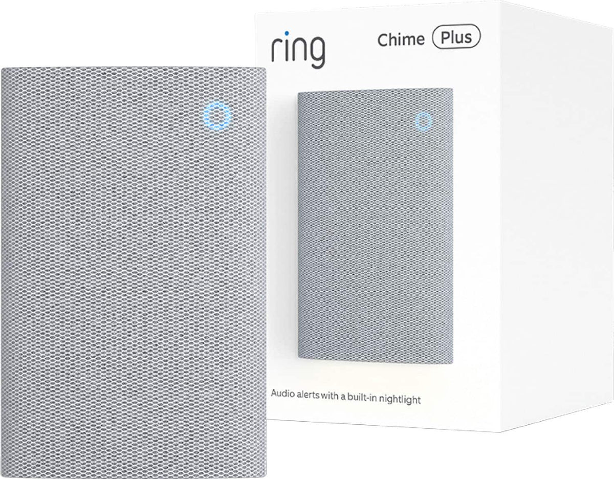 Ring - Chime Plus-Crisp, clear audio alerts for select devices, built-in night-light, customizable tones, easy setup - White