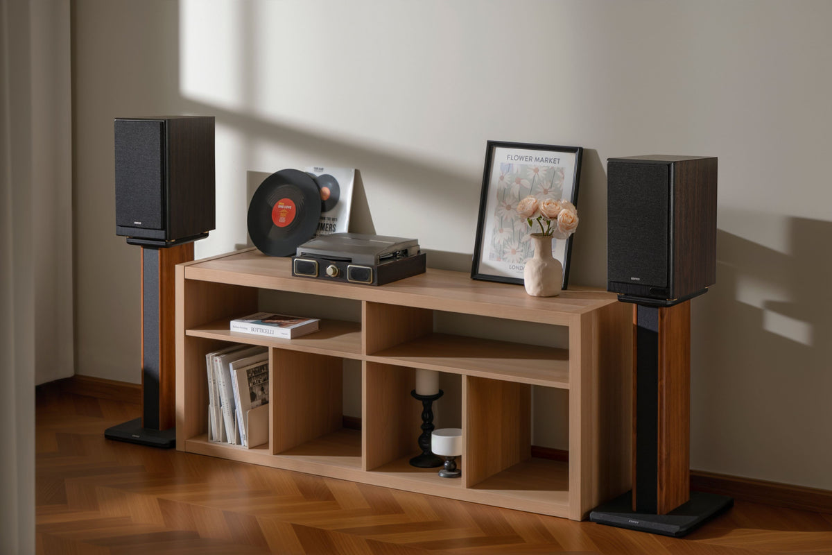 Edifier - R2750DBMKII Audiophile Active Bookshelf Bluetooth 6.0 and Optical Input - 2.0 Speaker (Pair) - Brown