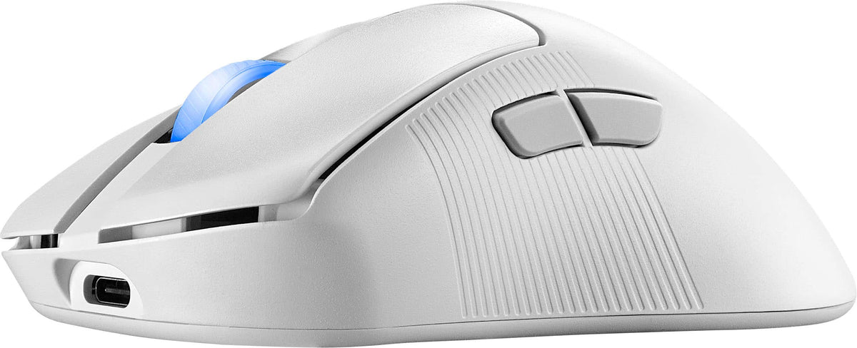 ASUS - ROG Keris II Ace Ultralight Wireless Optical Gaming Mouse with ROG SpeedNova Wireless Technology - Wireless - White