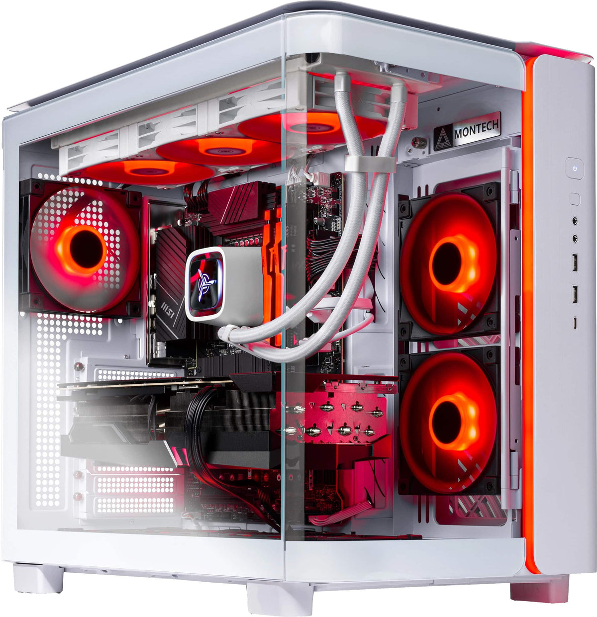 Skytech Gaming - King 95 Gaming PC - AMD Ryzen 7 9700X - 16GB Memory - NVIDIA GeForce RTX 5060 Ti 8G - 1TB NVMe SSD - White