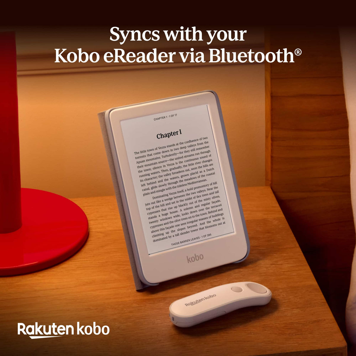 Remote- Page Turner-Compatible with Kobo eReaders-Hands Free Reading - Black