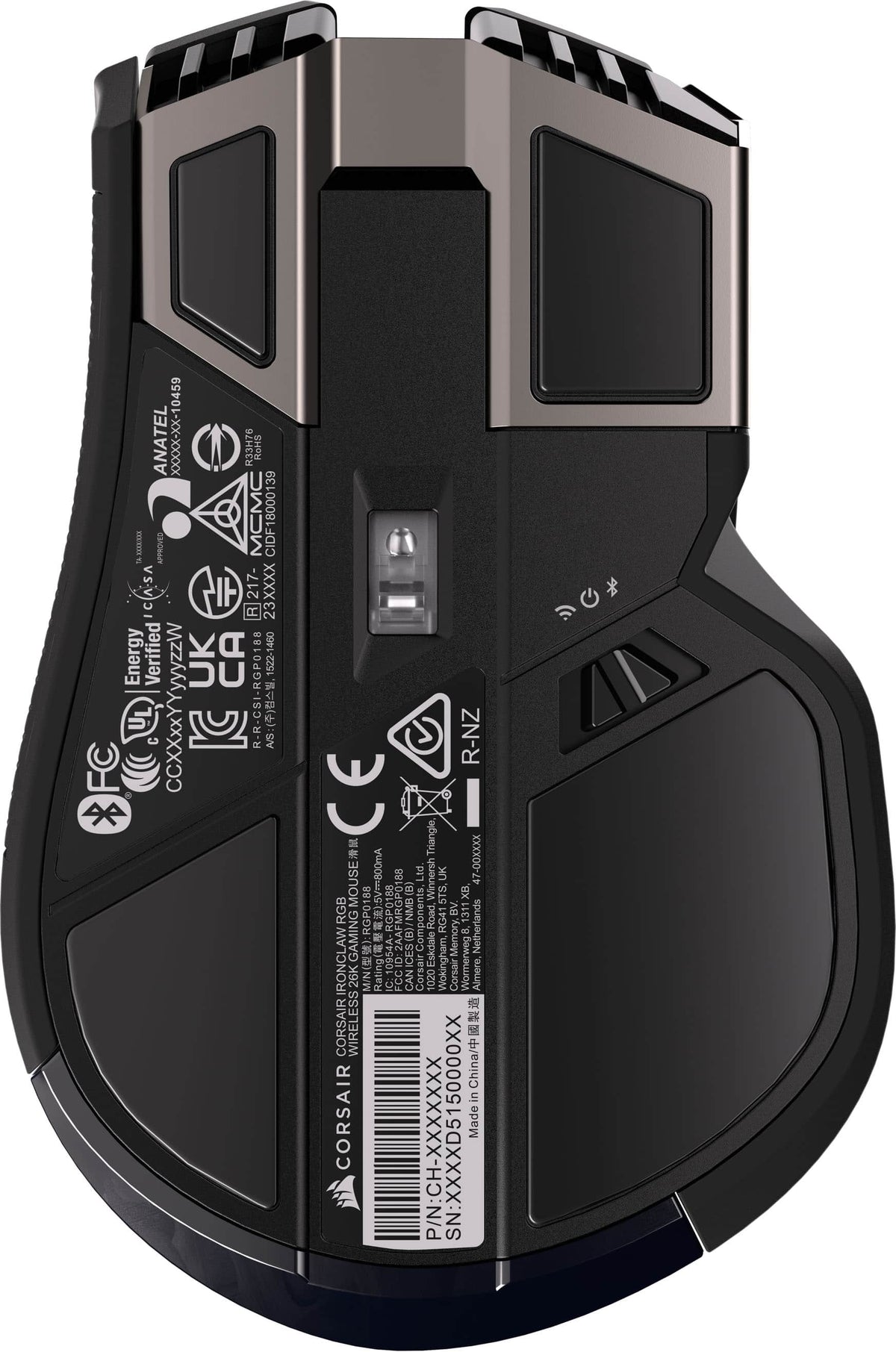 CORSAIR - IRONCLAW WIRELESS SE FPS/MOBA/MMO Optical Gaming Mouse - Wireless - Black