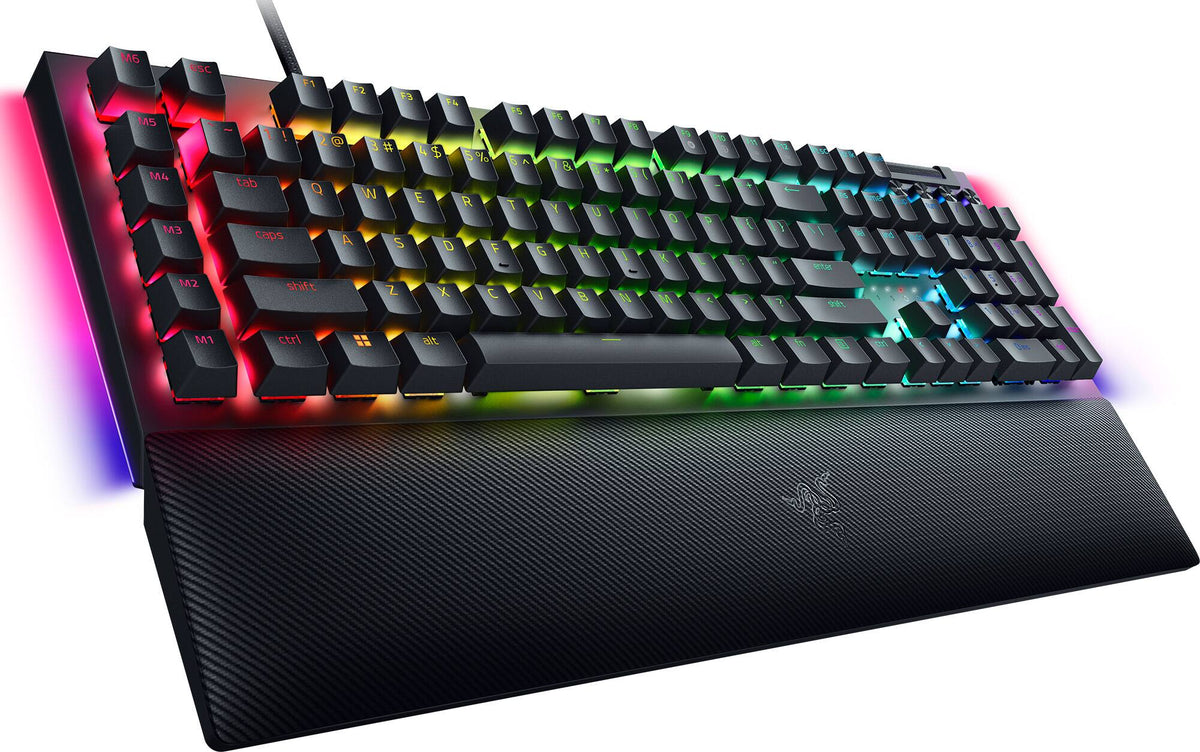 Razer - BlackWidow V4 Full Size Wired Mechanical Green Clicky Switch Gaming Keyboard with Chroma RGB Backlighting - Black