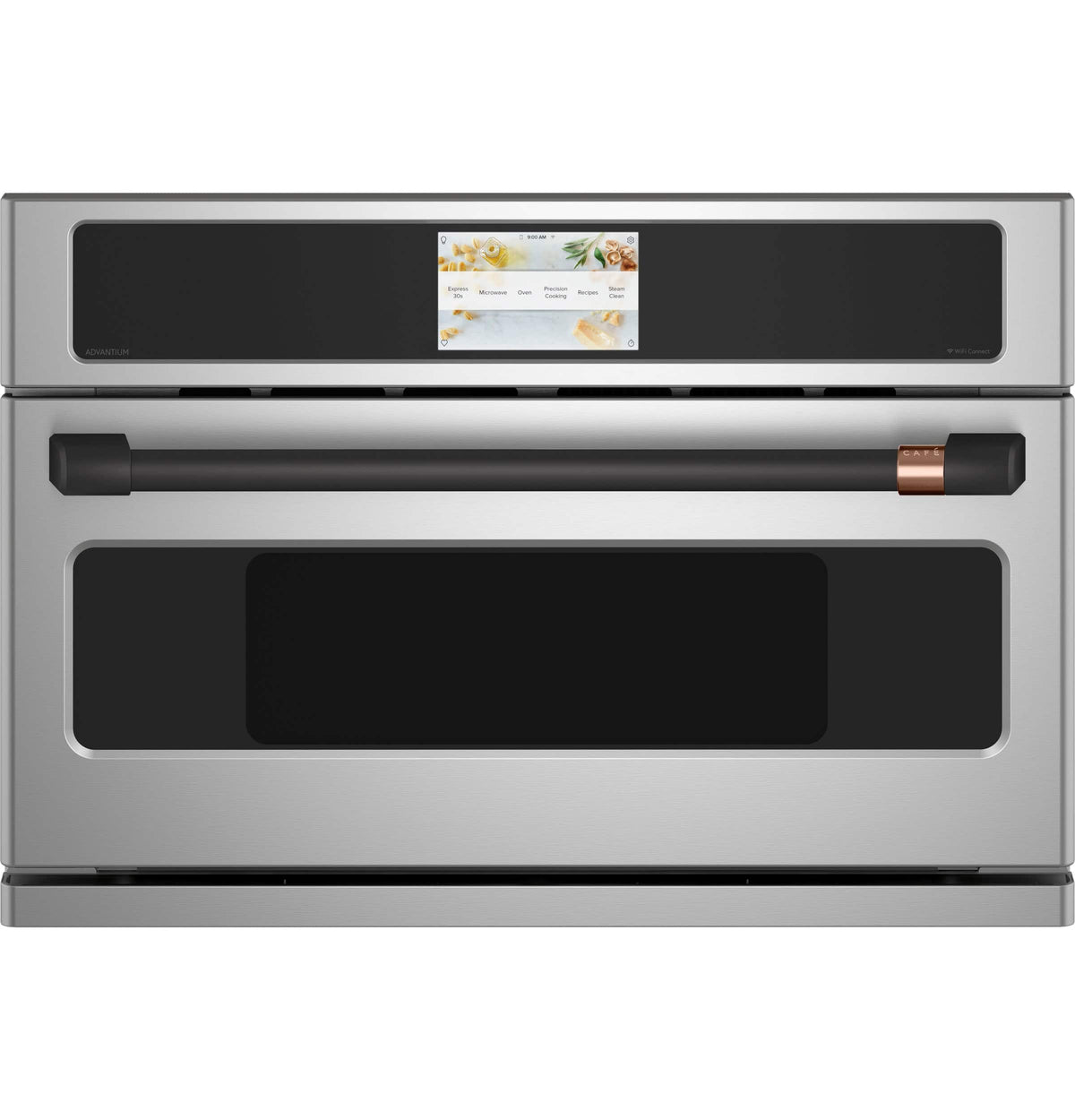 Café - 1.7 Cu. Ft. Convection Built-In Microwave with Sensor Cooking and 240V Five in One Advantium Technology - Stainless Steel