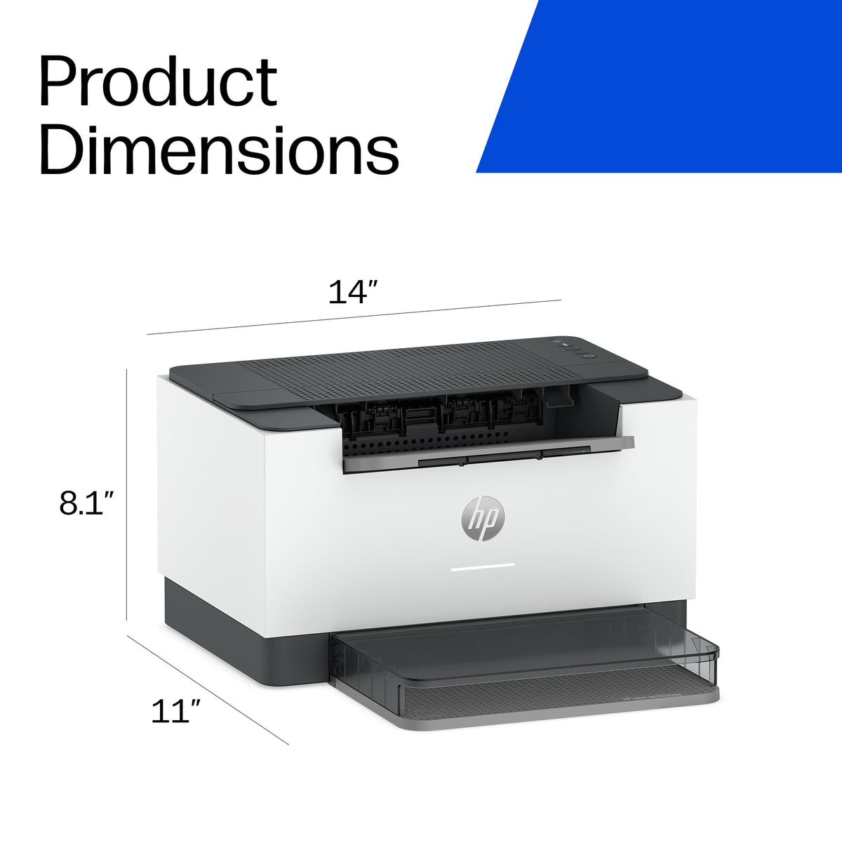 HP - LaserJet M220dw Wireless Black-and-White Compact Laser Printer, AI-Enabled - White