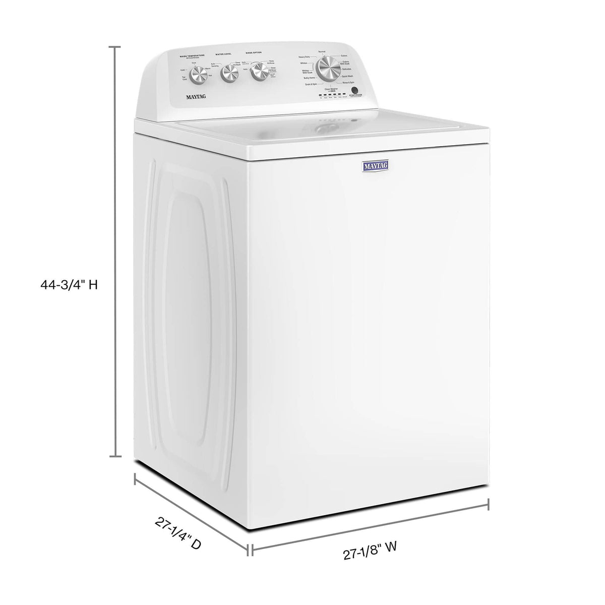 Maytag - 3.8 Cu. Ft. Top Load Washer with Deep Fill Option - White