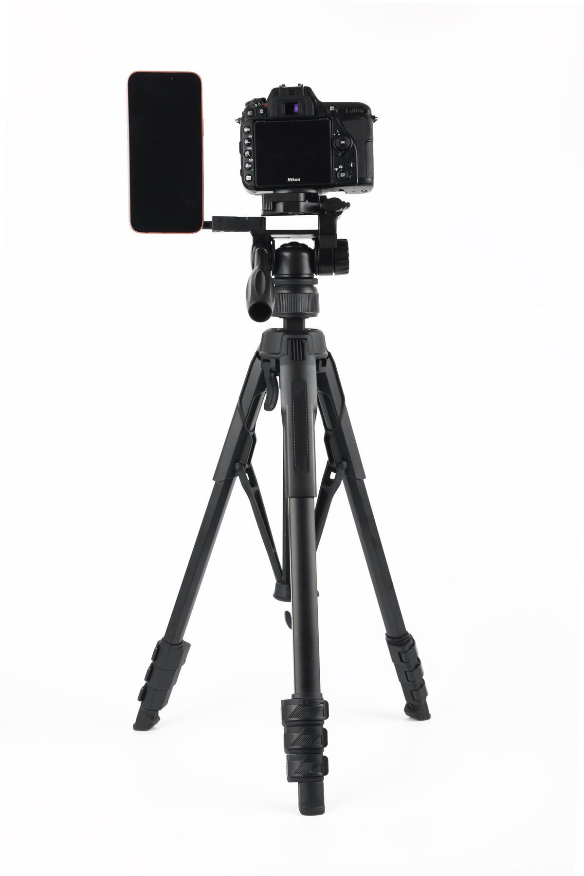 Sunpak - Creator Plus 69” Dual Camera & Smartphone Professional Pan-tilt head Tripod; Universal