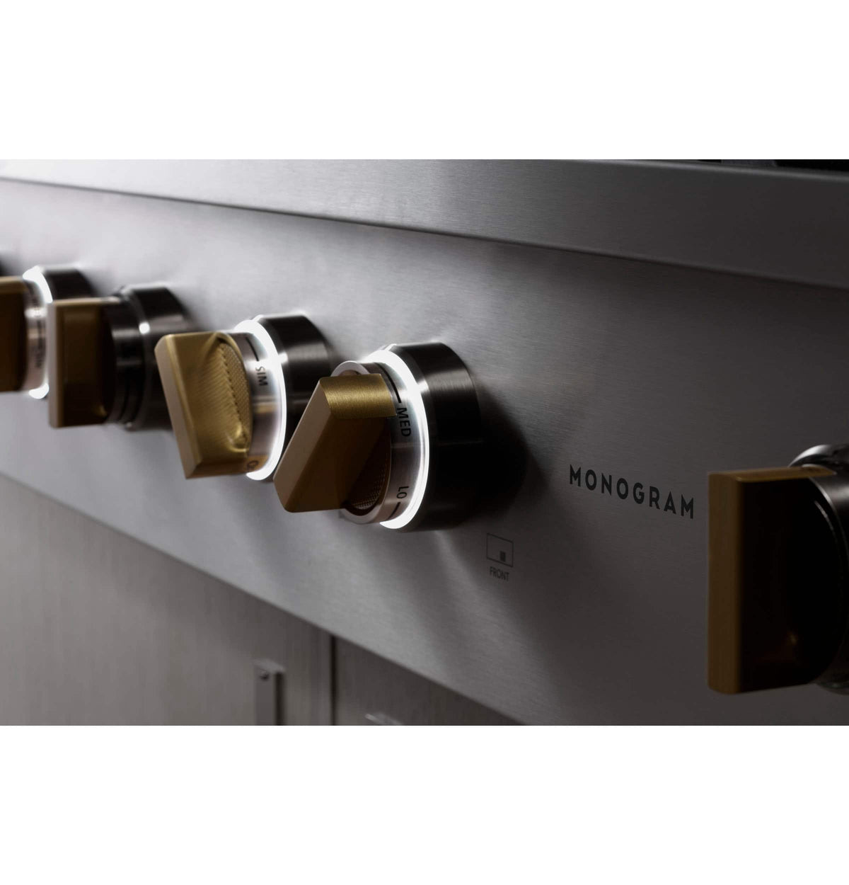 Monogram - 36" Built-In Gas Cooktop with 6 Burners and Professional Versatile Burner Configuration - Stainless Steel