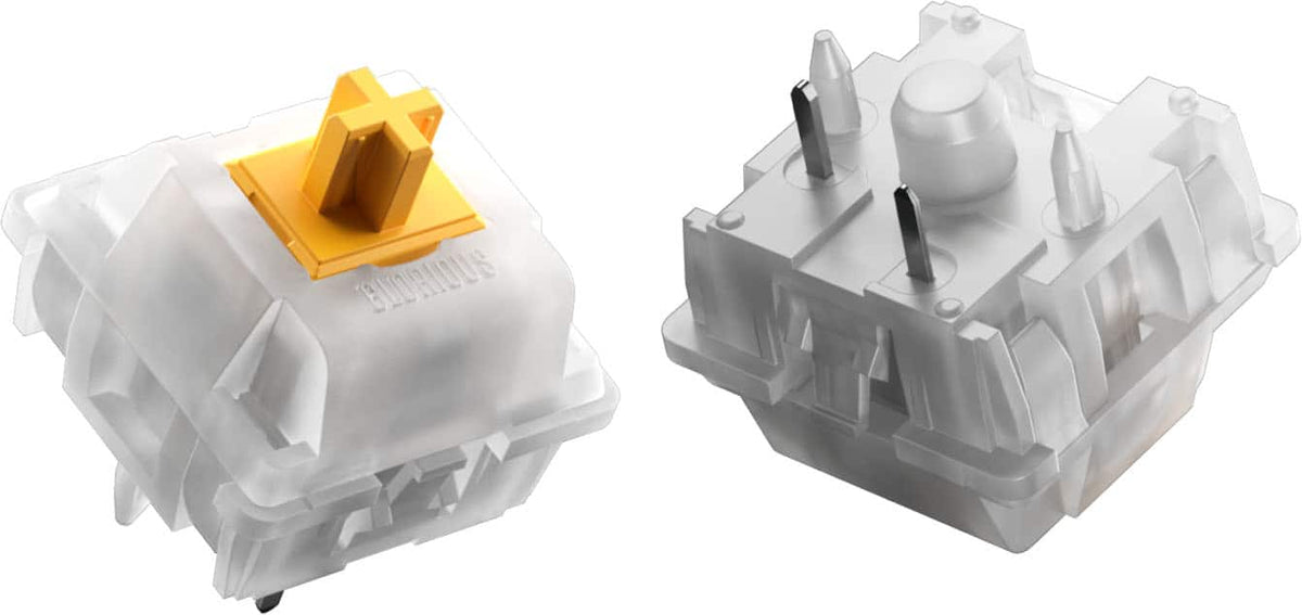 Glorious - Silent Lubed Mechanical Keyboard 5-pin Hot Swappable Switches (36x) - Tactile - Panda