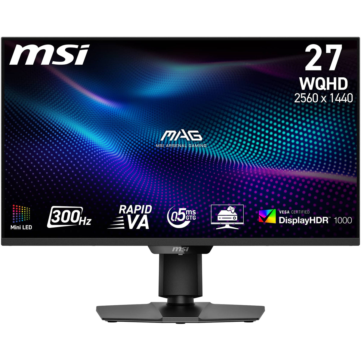 MSI - MAG 274QPF X30MV 27" MiniLED QHD 1ms Adaptive Sync Gaming Monitor with HDR 1000 (DisplayPort, HDMI) - Metallic Black