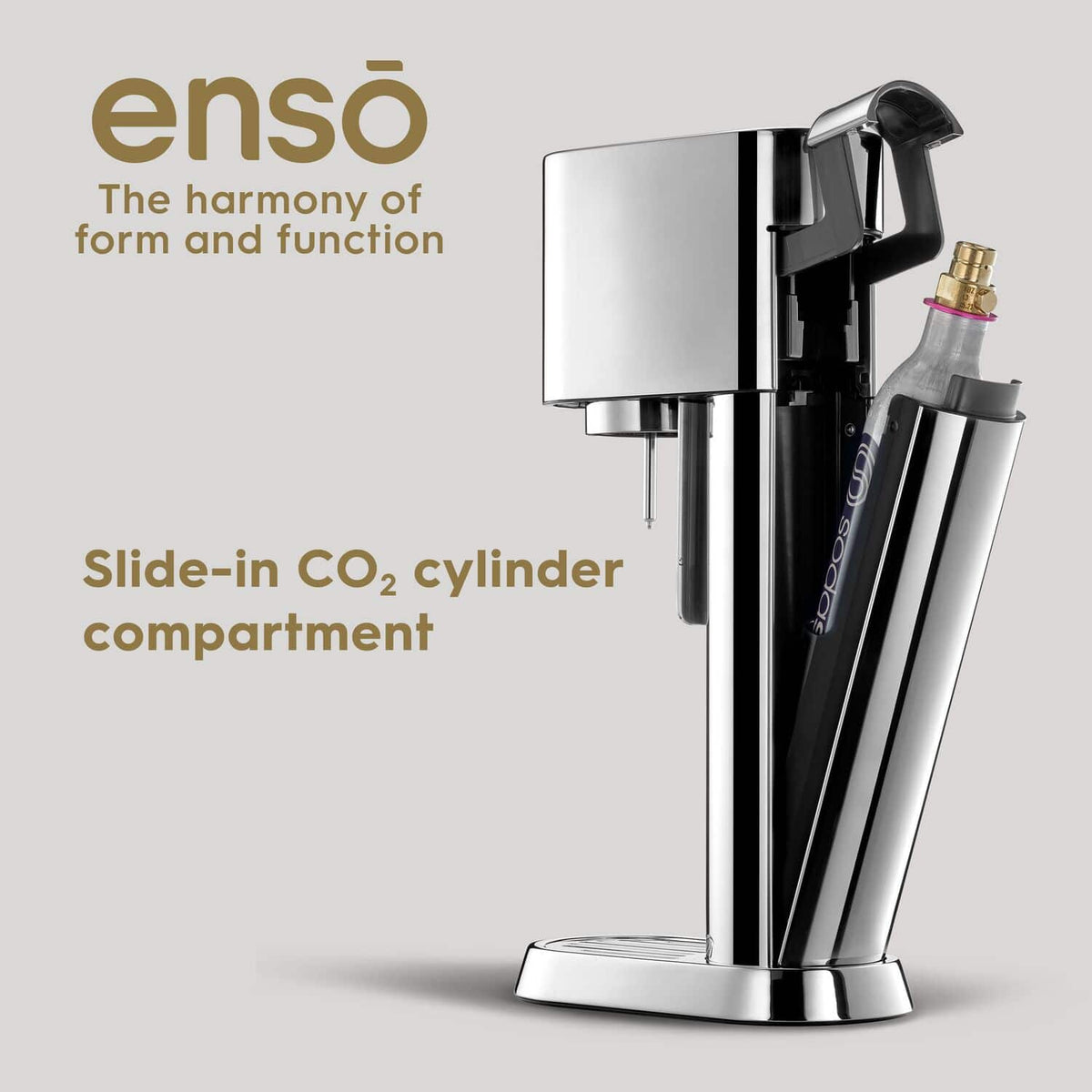 SodaStream - Enso Sparkling Water Maker Starter Kit - Silver