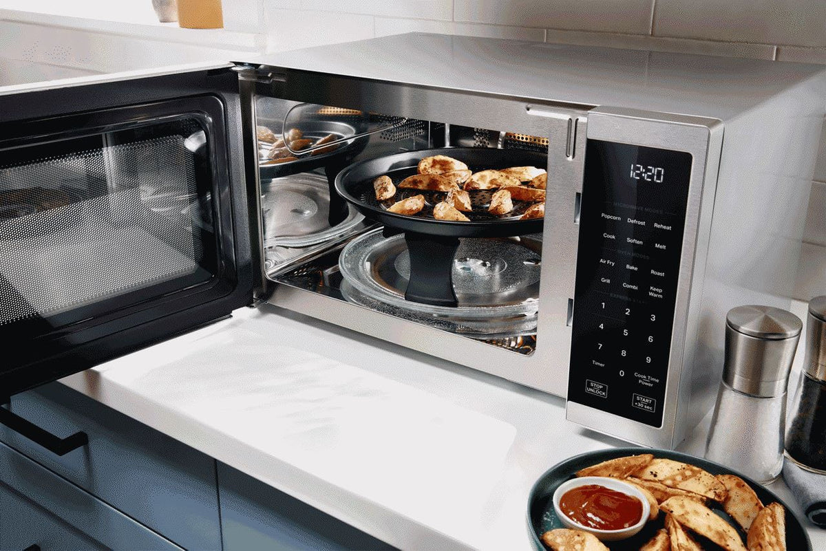 Whirlpool - 1.0 cu. ft. All-In-One Multifunctional Countertop Microwave With Air Fry - 900 watt - Stainless Steel