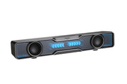 Edifier - QS30 2.0 Bluetooth Gaming Soundbar with Halo Lighting (1-Piece) - Black
