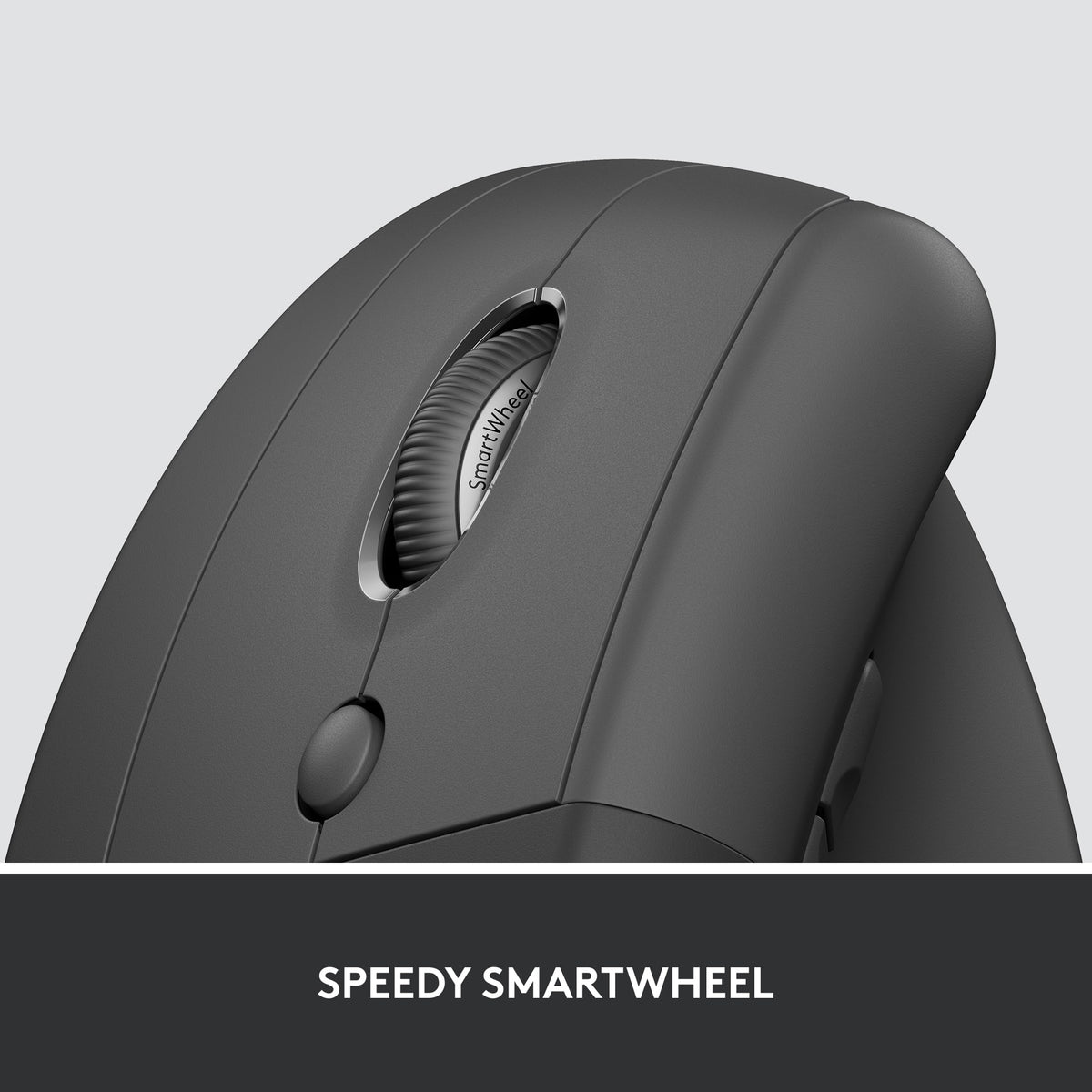 Logitech - Lift for Business Vertical Ergonomic Left Handed Wireless Mouse - Wireless - Graphite