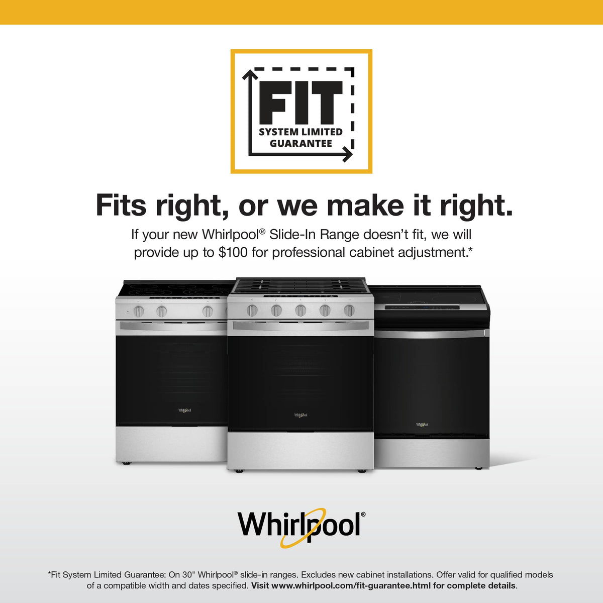 Whirlpool - 30 in. Wide 4 element 4.8 cu. ft. Electric Range - Black