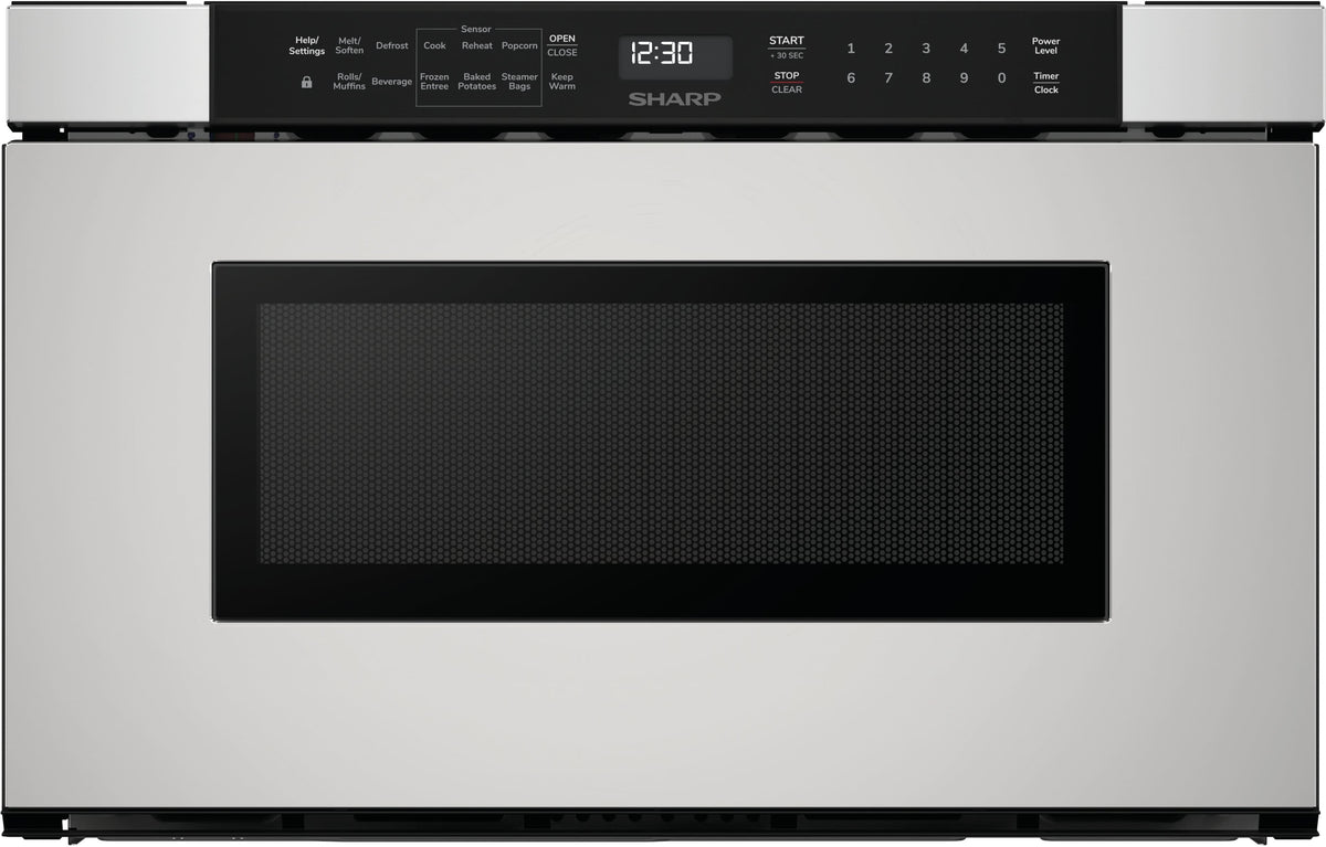 Sharp - 24-inch Built-In Microwave Drawer Oven - Stainless Steel