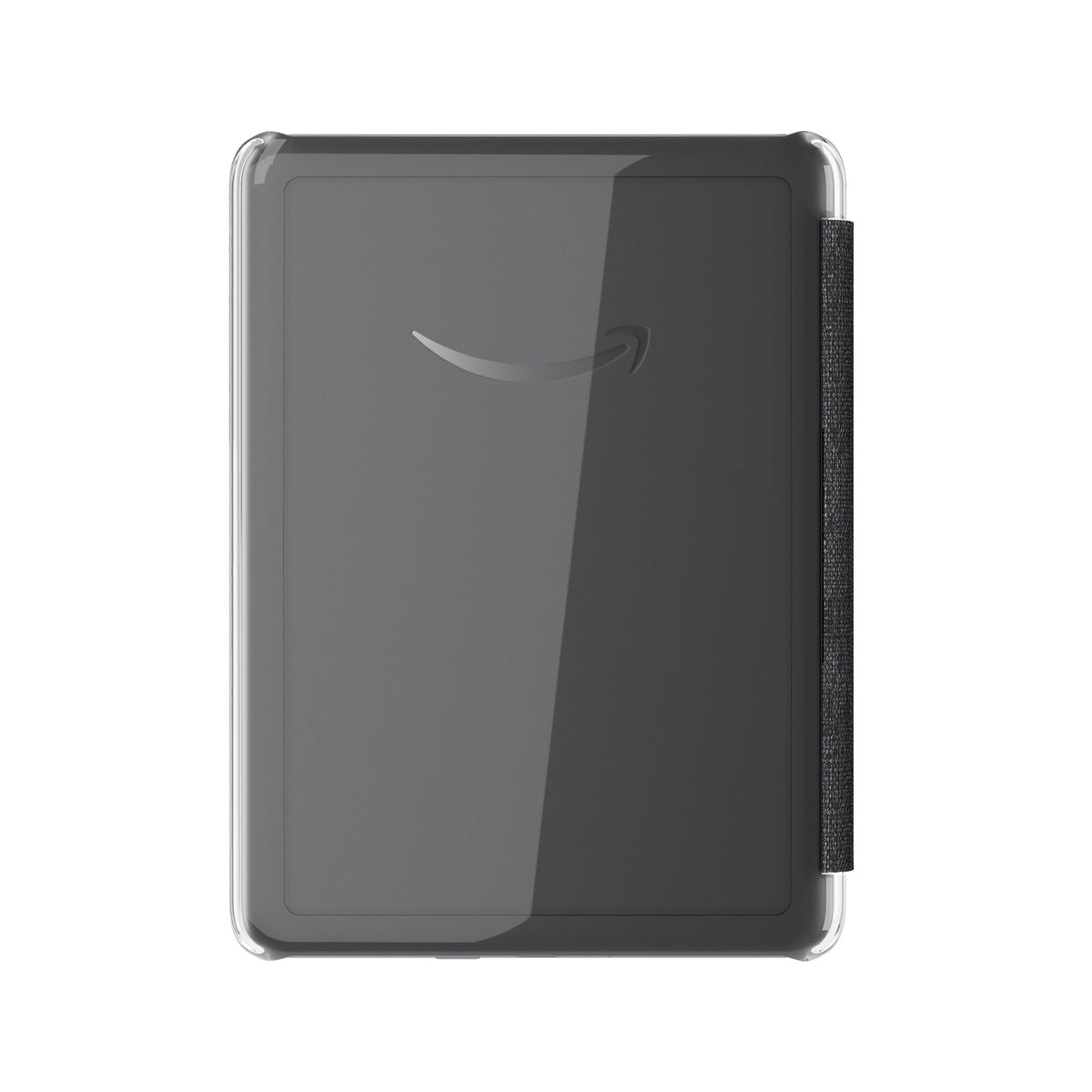 Amazon - Fabric Case with Clear Back for Kindle Paperwhite (2024 Release) and Kindle Colorsoft Signature Edition - Black
