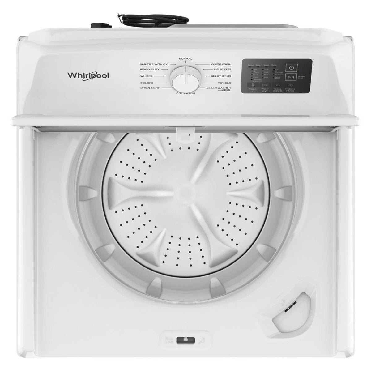Whirlpool - 4.3 Cu. Ft. Top Load Impeller Washer with Quick Wash Cycle and Soft Close Glass Lid - White