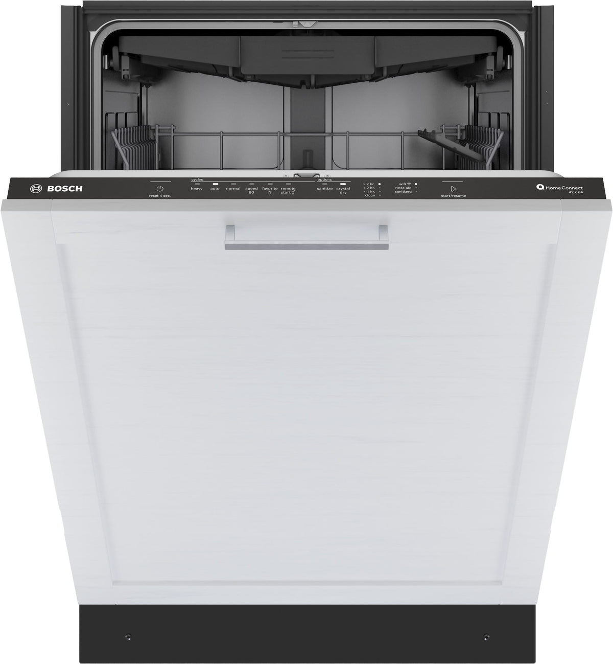 Bosch - 800 Series Top Control Smart Built-In Stainless Steel Tub Dishwasher with 3rd Rack, 42 dBA - Stainless Steel
