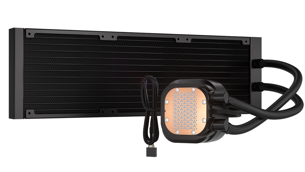 CORSAIR - NAUTILUS 360 RS LCD Liquid CPU Cooler - Black