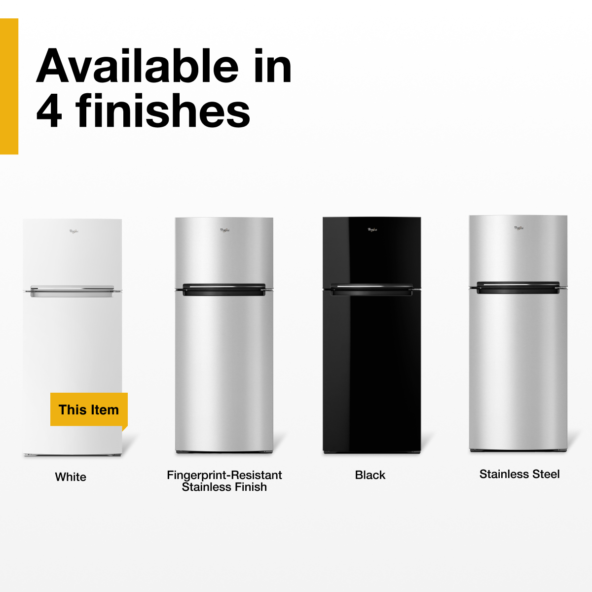 Whirlpool - 18 Cu. Ft. Wide Refrigerator Compatible With The EZ Connect Icemaker Kit - White