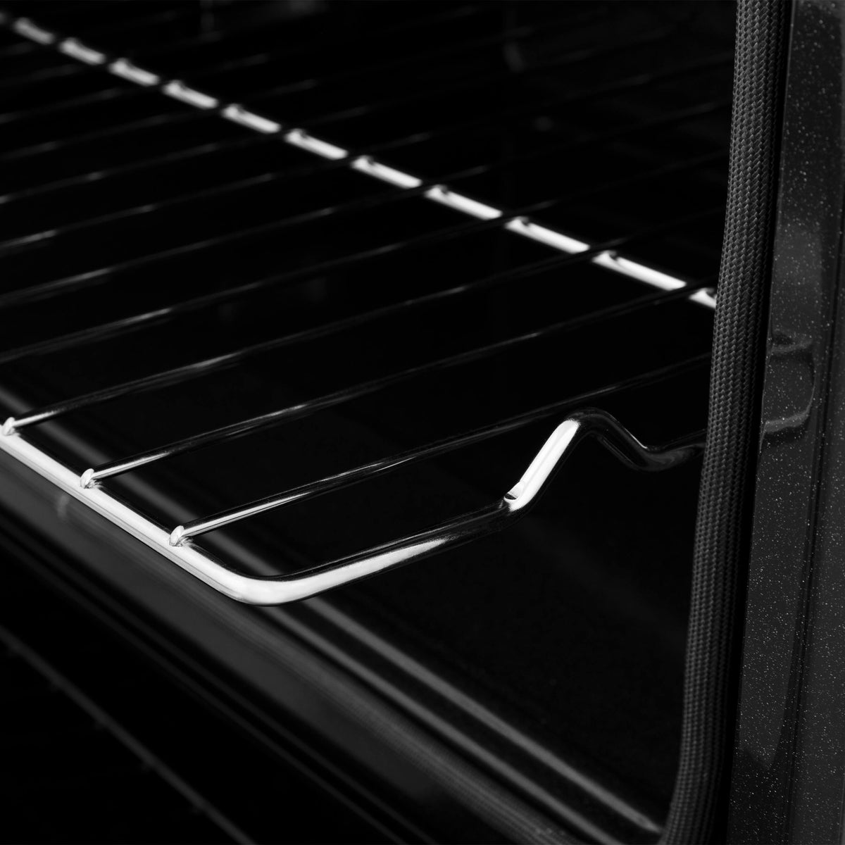 ZLINE - 30 in. Autograph Wall Oven w/ Air Fry and Self Clean w/ Matte Black Handle - Stainless Steel