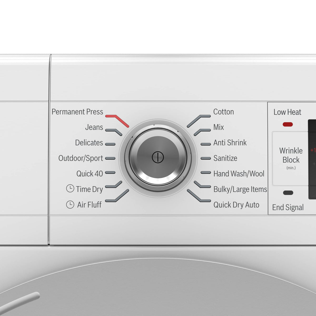 Bosch - 500 Series 4 Cu. Ft. Stackable Smart Electric Dryer with Self-Cleaning Condenser - White