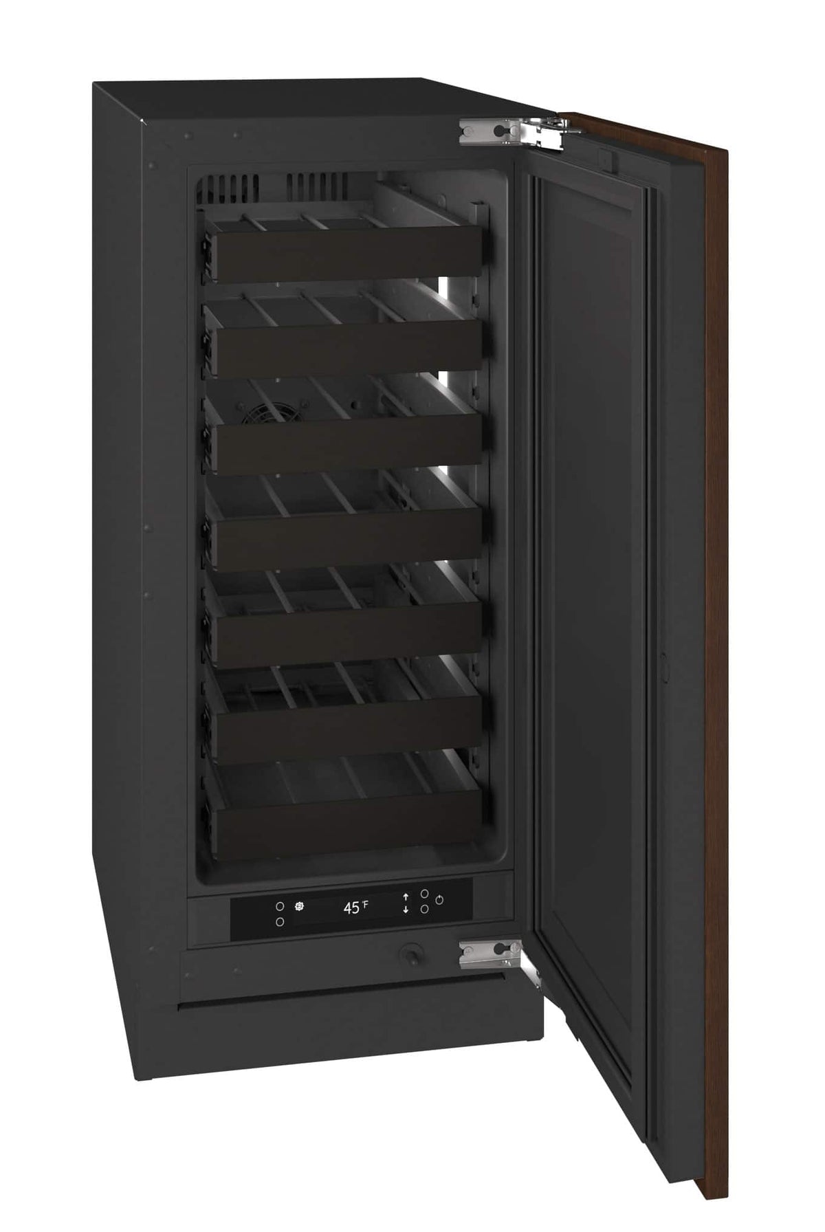 U-Line - 15"W. 2.8 Cu.Ft. Built-In Wine Refrigerator-Panel Ready - Integrated Solid