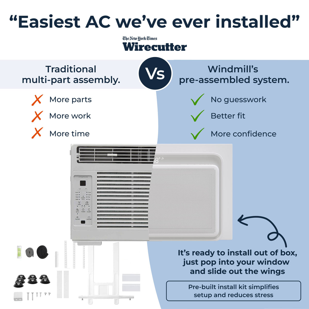 Windmill - 6,000 BTU Smart Window Air Conditoner - White